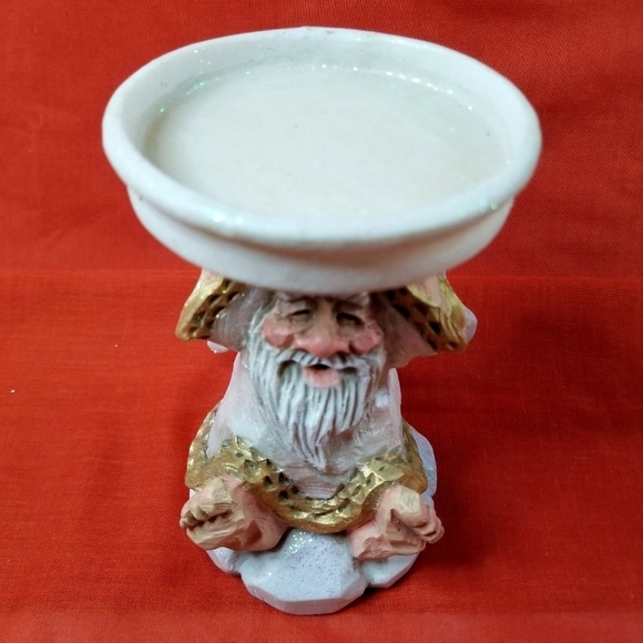 VTG David Frykman Oldest Angel Candle Holder DF3221 All That Glitters Christmas - Picture 3 of 13